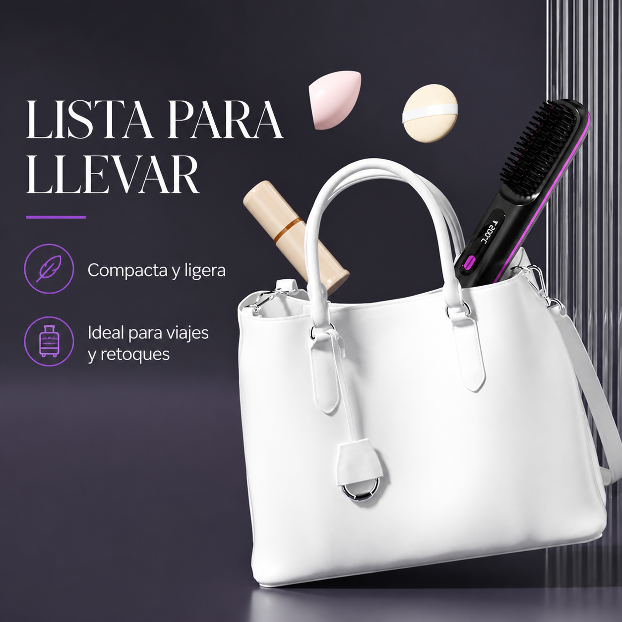 SmoothBrush compacta y ligera para viajes